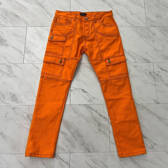 AKINGS Kyle Snap Cargo Pants (Orange - Size 36) - Picture 1 of 7